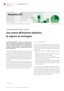 I livelli geografici della Svizzera