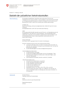 Statistik der polizeilichen Verkehrskontrollen