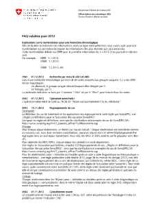 Classifications et codage médicaux: FAQ valables pour 2012