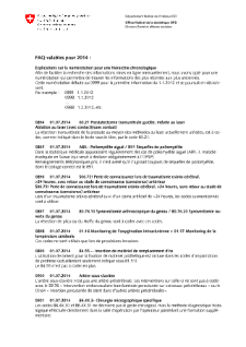 Classifications et codage médicaux: FAQ valables pour 2014