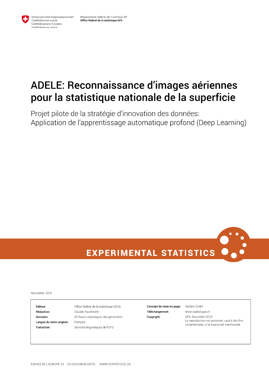 ADELE : Reconnaissance d’images aériennes pour la statistique nationale de la superficie