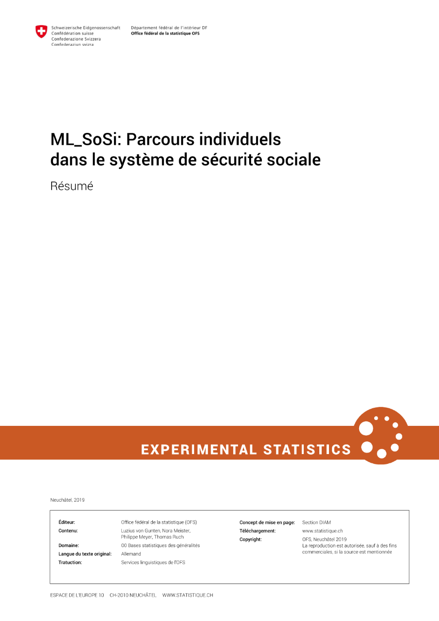 ML_SoSi: Parcours individuels dans le système de sécurité sociale