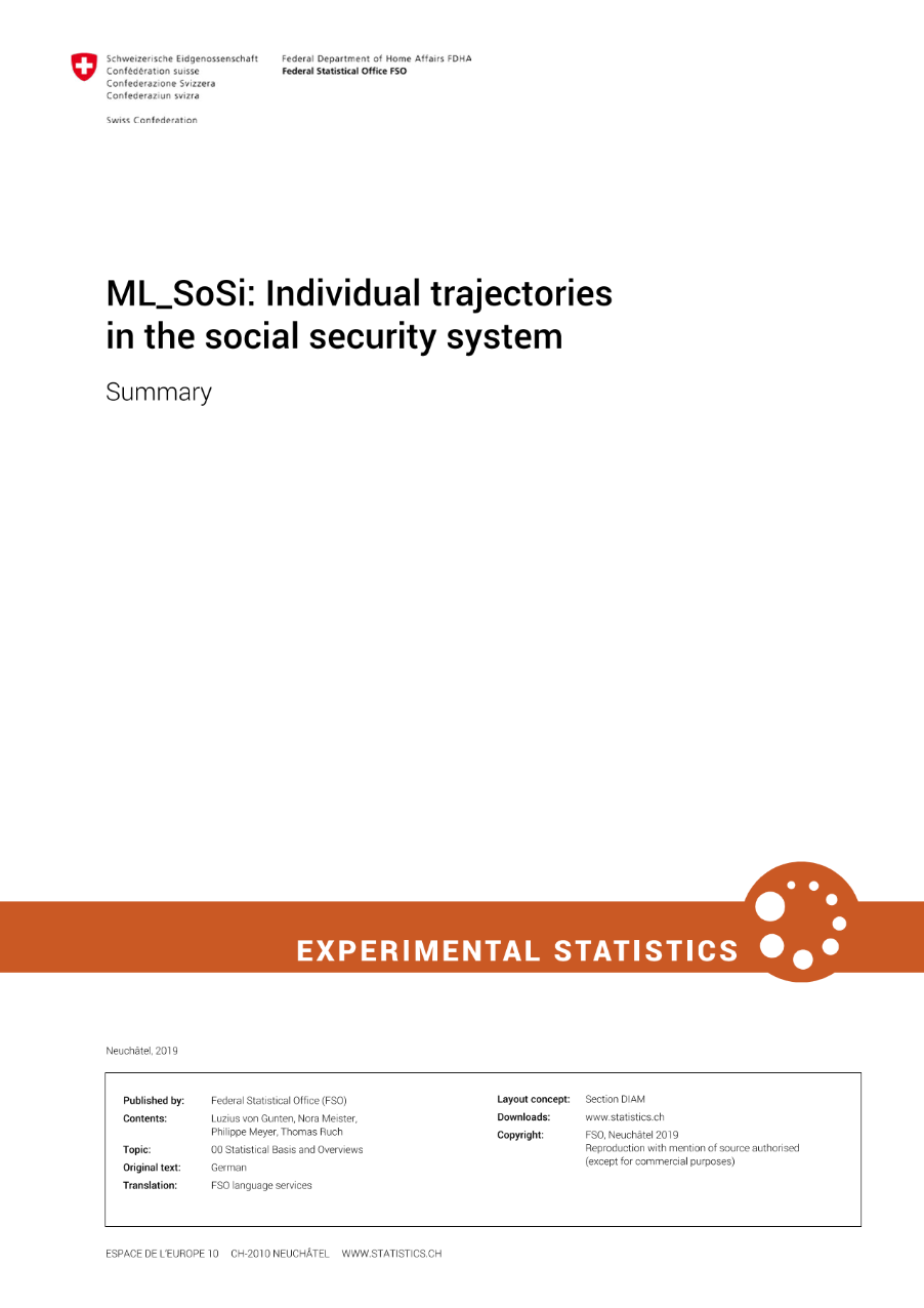 ML_SoSi: Individual trajectories in the social security system
