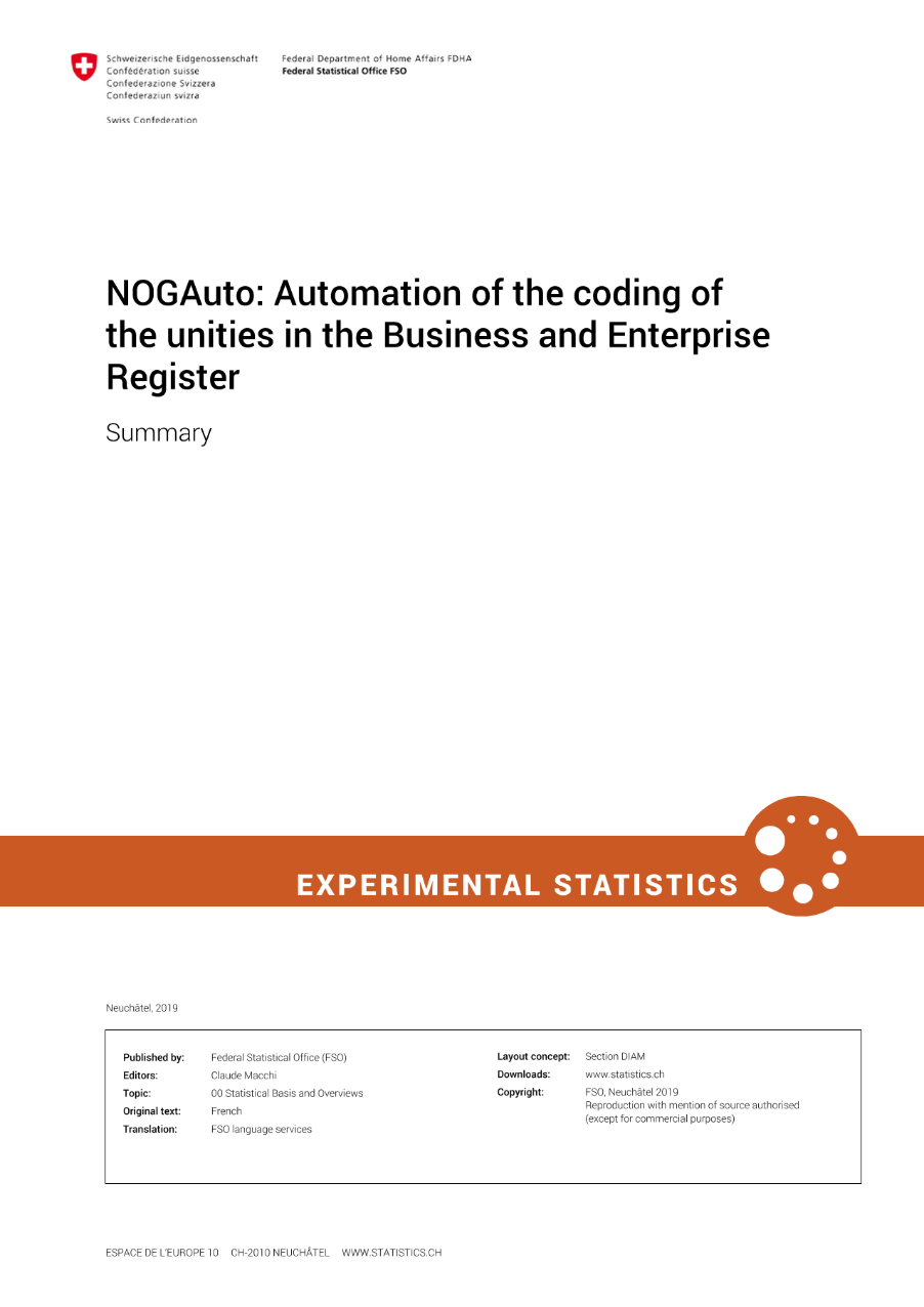 NOGAuto: Automation of the coding of the unities in the Business and Enterprise Register