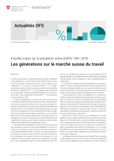 Enquête suisse sur la population active (ESPA) 1991-2018
